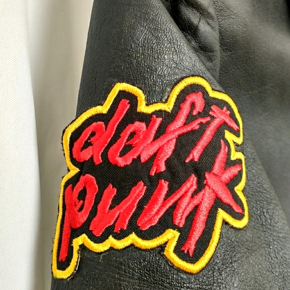 Danier Daft Punk Genuine Leather Zip Jacket Size 4 - Picture 7 of 11